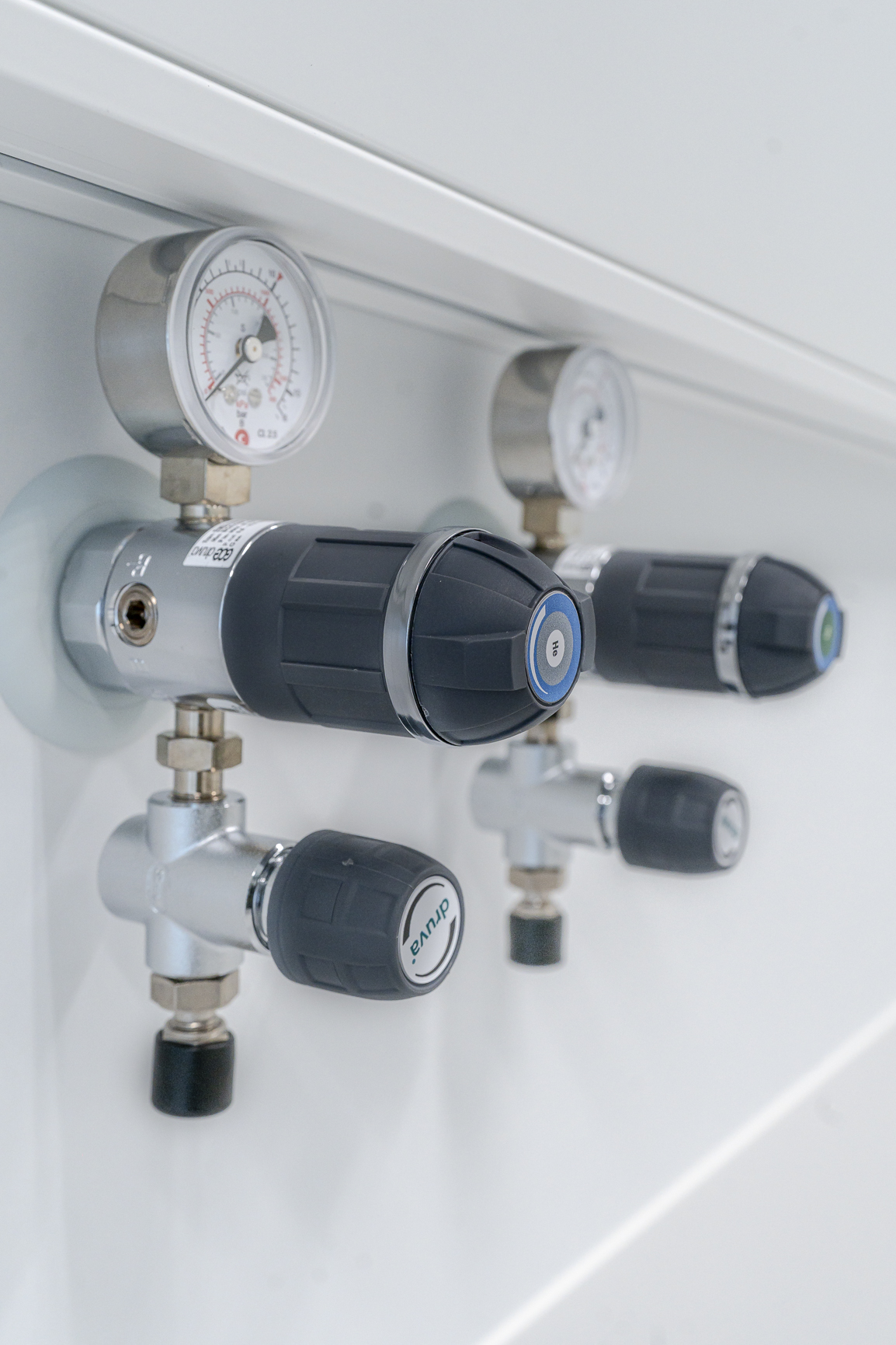 Druva Gasdruckregler für Laborgas-Versorgung mit Reinheitsgrad bis 6.0